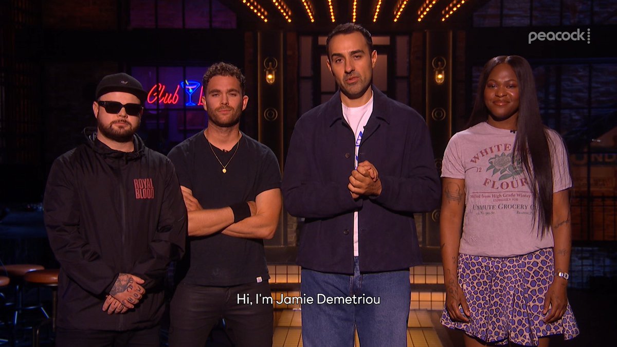 Jamie Demetriou takes the stage with Royal Blood on Saturday Night Live UK. #SNLUK is streaming on Peacock.
