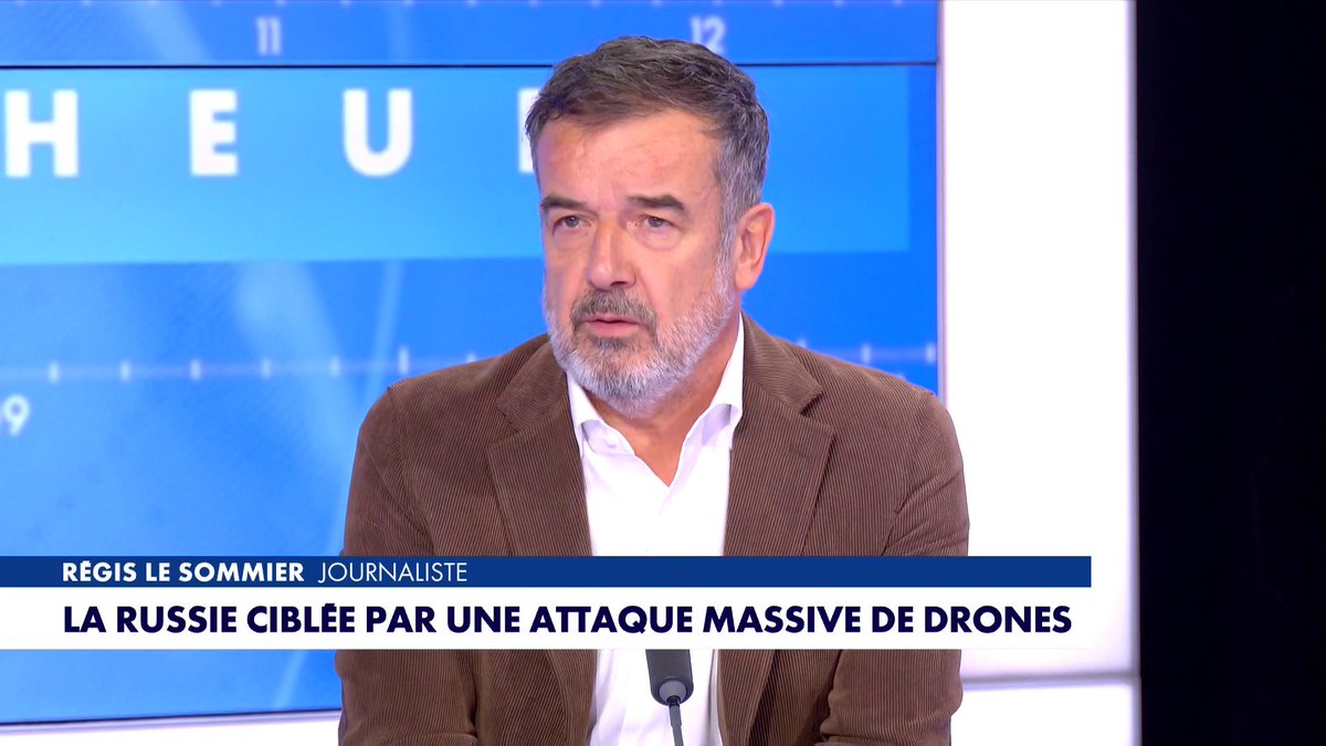 Régis Le Sommier, journaliste, sur l'attaque de drones visant Moscou : «Il y aura probablement une riposte dans les jours qui viennent», dans #LHeureInter Toute l'info est à retrouver sur