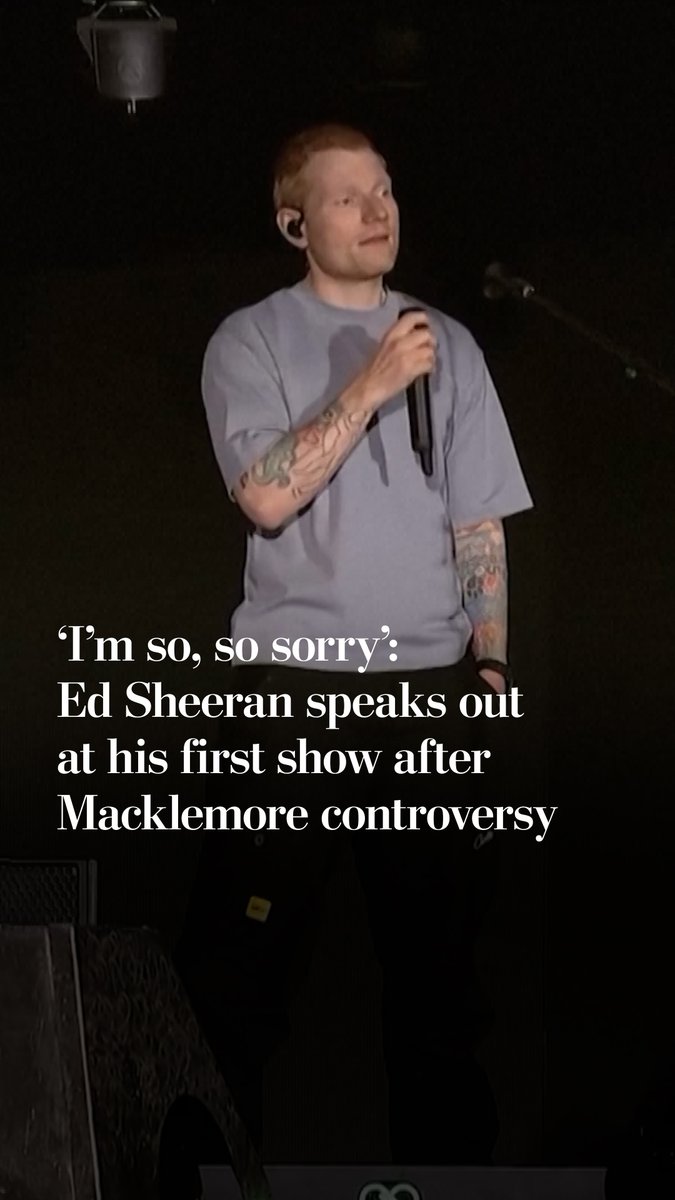 Before performing in Philadelphia on Sept. 19, Ed Sheeran addressed the controversy surrounding Macklemore’s removal from the U.S. dates of his Loop Tour following pro-Palestinian remarks made onstage. Read more: