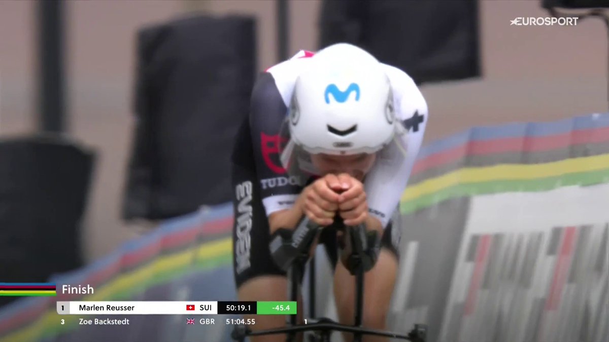 Marlen Reusser LO VOLVIÓ A HACER. 🔥 🌈 Vuelve a vestirse de arcoíris con una auténtica exhibición contra el crono por las calles de Montreal. #Montréal2026 #LaCasadelCiclismo
