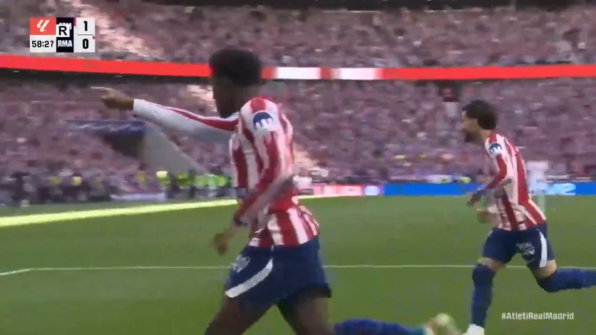 Jonathan David attı, Atletico Madrid derbide skoru 2-0 yaptı.⚽️⚽️