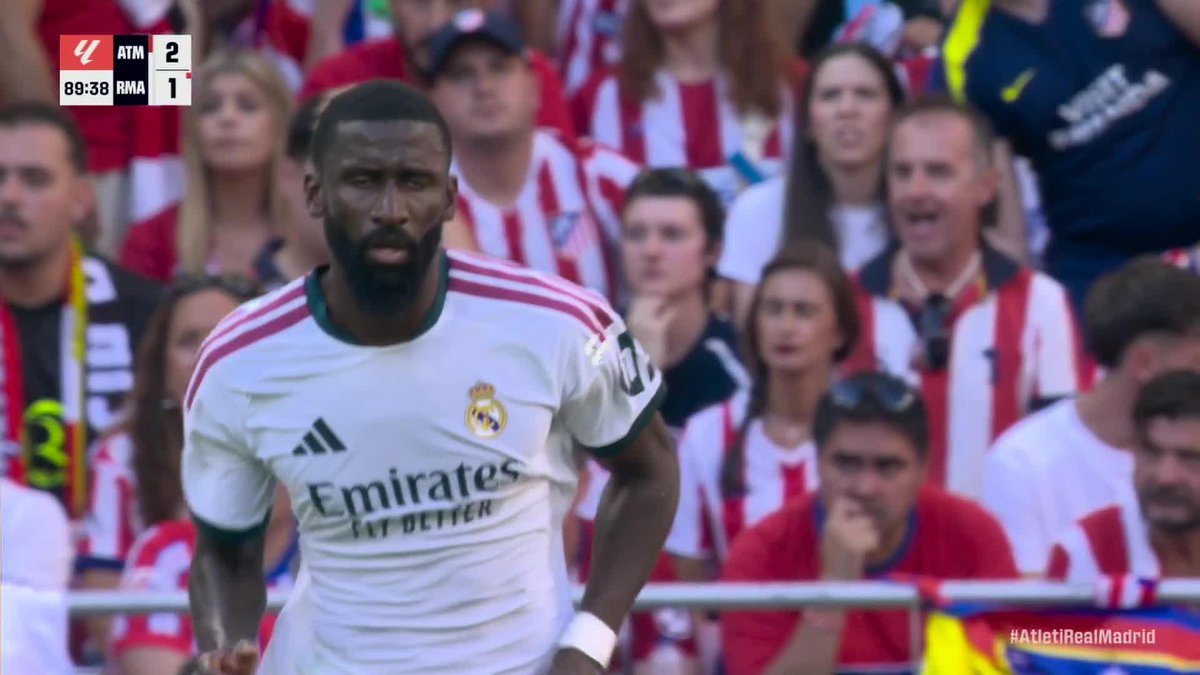 Rüdiger gets Real Madrid on the board late in the derby