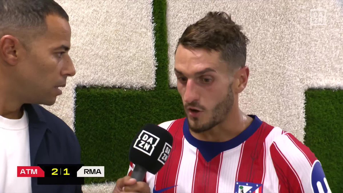 🗣️ Koke: "Estoy muy feliz por la victoria y por nuestra gente, querían vernos ganar un derbi" #ElDERBIenDAZN | #LALIGAenDAZN⚽