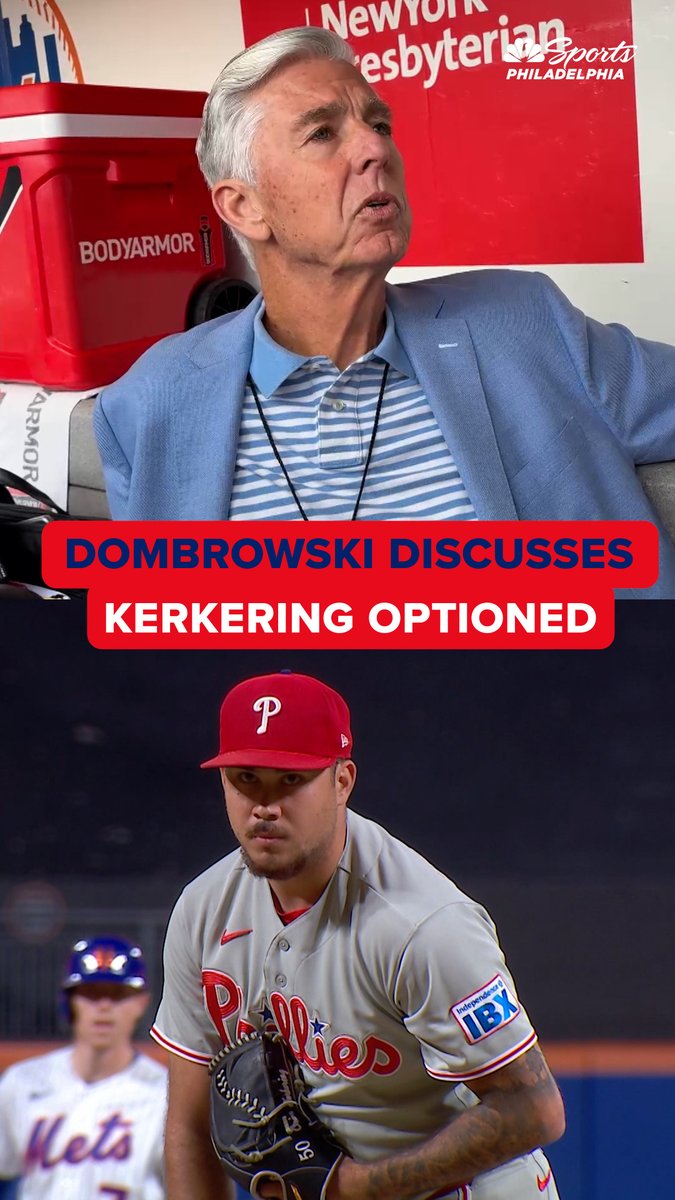 "It looks like he needs a break to get away from here." Dave Dombrowski spoke on the Phillies optioning Orion Kerkering.