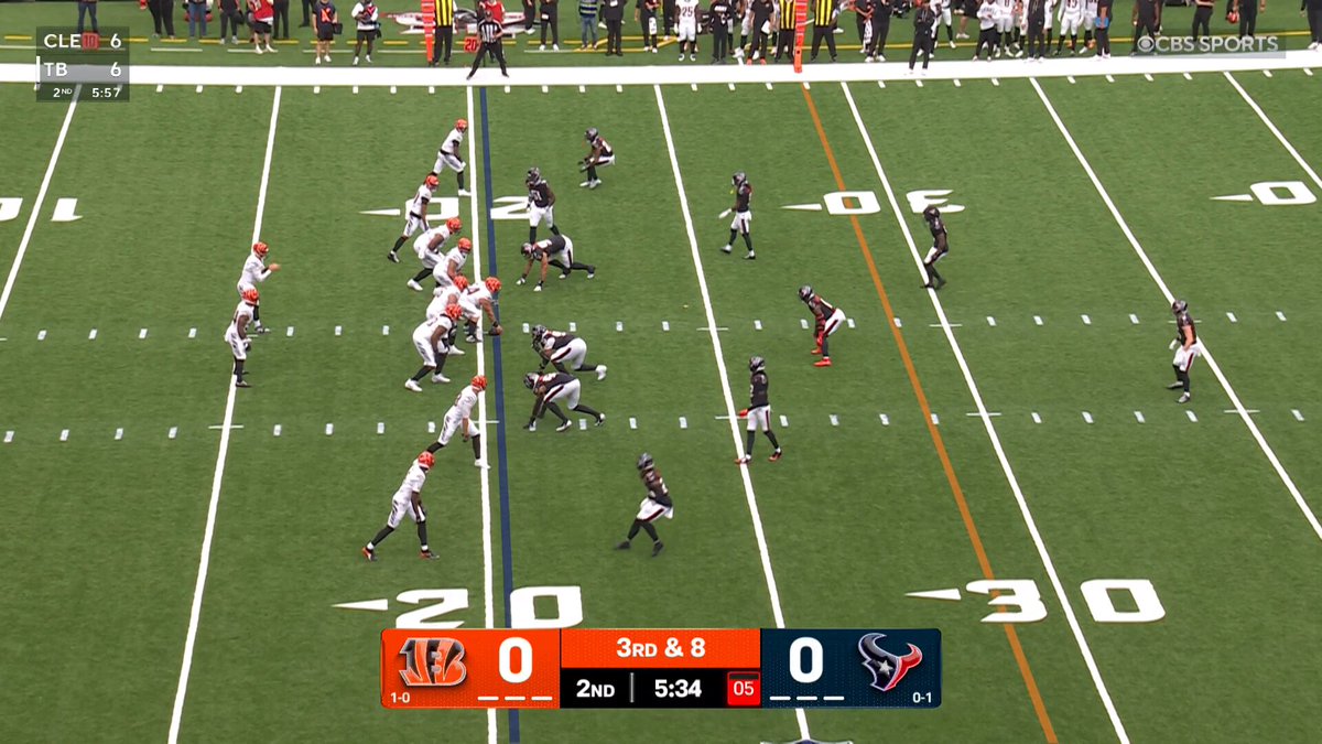 Joe Burrow connects with Tee Higgins for the first down! CINvsHOU on CBS/Paramount+ Stream on NFL+