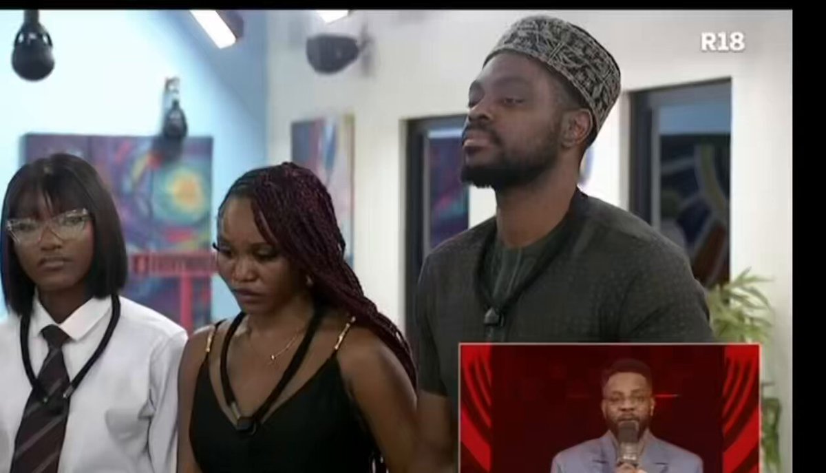The moment Ebuka evicted Yusuf before starting the live eviction. #BBNaija