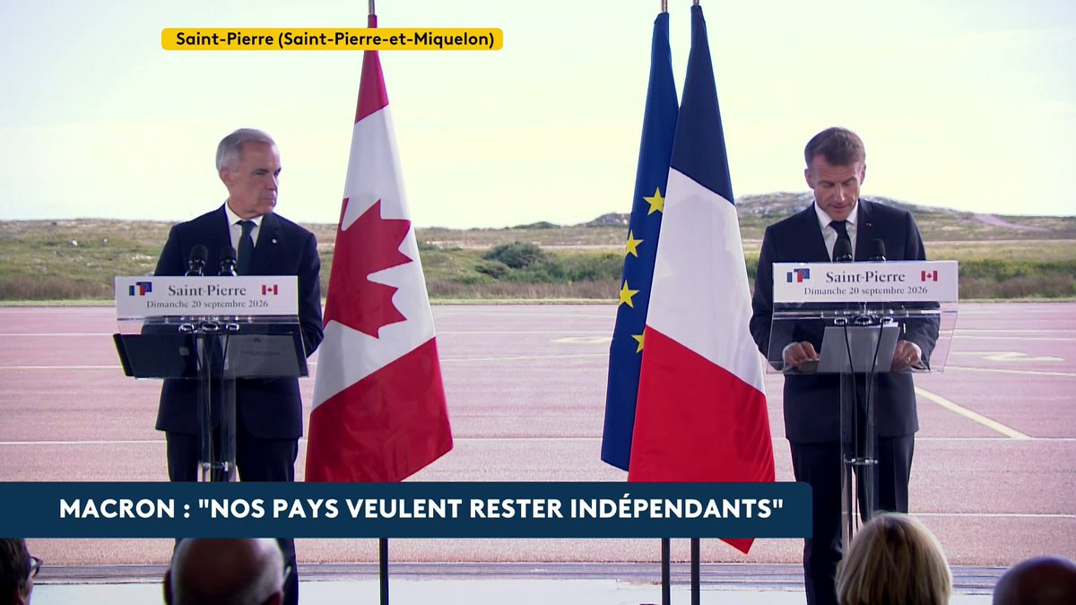 ❗️ [ 🇫🇷 FRANCE | 🇨🇦 CANADA ] 🔸 Depuis Saint-Pierre-et-Miquelon, Emmanuel Macron annonce que la France et le Canada vont « œuvrer ensemble pour sécuriser nos approvisionnements énergétiques et maîtriser les prix du carburant ». Des « projets très concrets » sont actuellement en discussion entre les deux pays.
