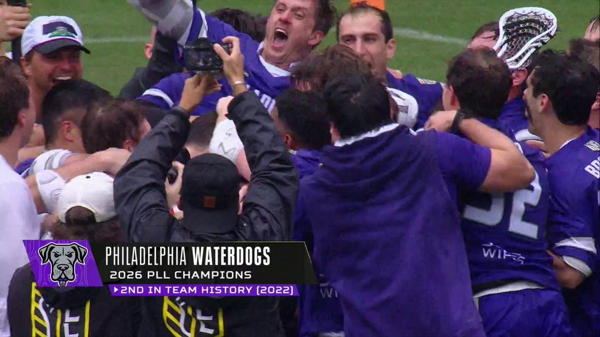 THE PHILADELPHIA WATERDOGS ARE THE 2026 PLL CHAMPS 🏆