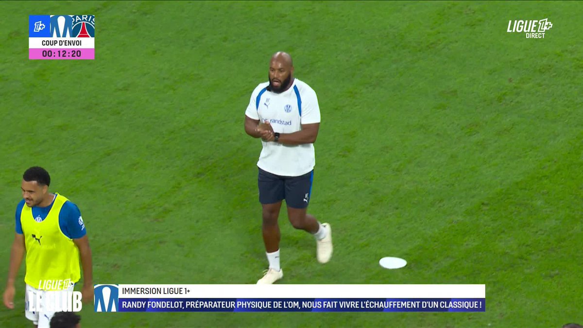 📺 Images exclusives : l'échauffement de l'Olympique de Marseille avec son préparateur physique ! #LeClassique | #OMPSG