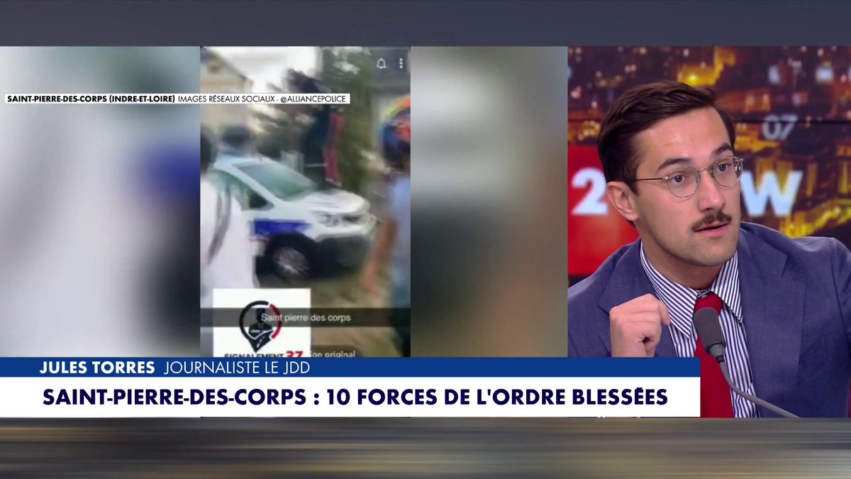 Jules Torres, journaliste au JDD, sur la nuit d’émeutes à Saint-Pierre-des-Corps : «LFI veut son affaire Nahel bis», dans #HDPros2WE Toute l'info est à retrouver sur