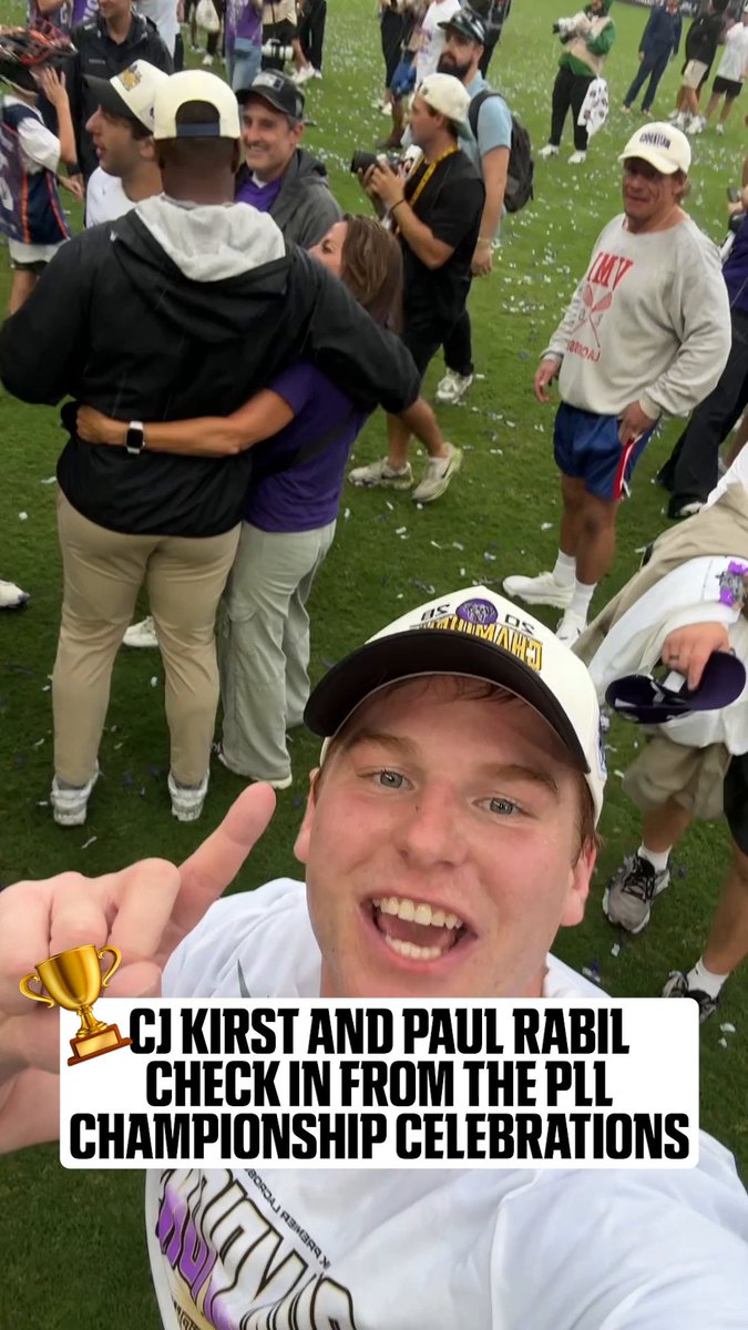 The Waterdogs are ready to party 🎉🏆 Premier Lacrosse League Paul Rabil