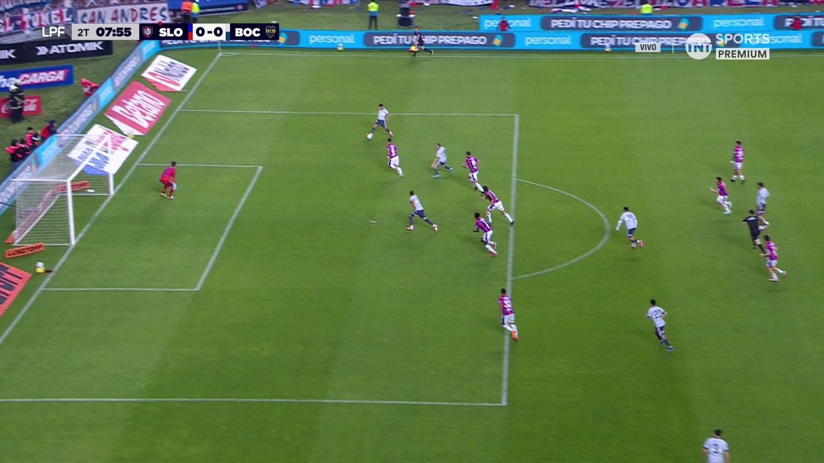 ▶️Antes del gol, la chance CLARÍSIMA que desperdició #Merentiel tras el centro de #Lozano.