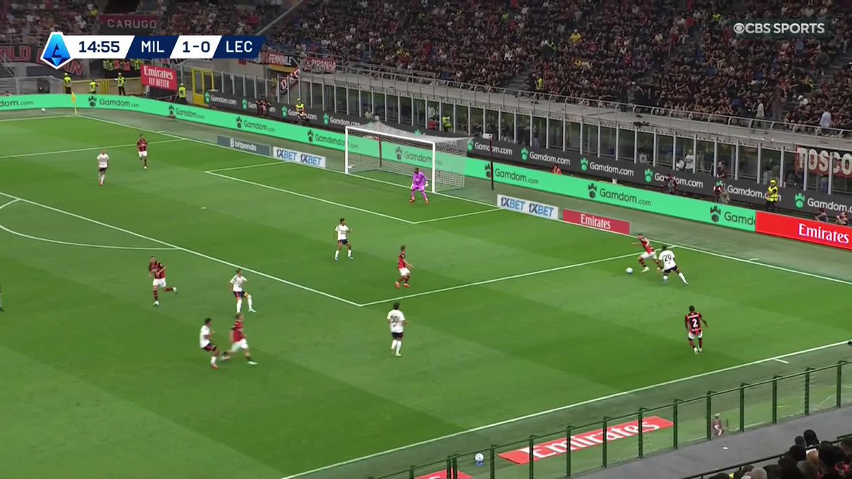 CHRISTIAN PULISIC OPENS THE SCORING FOR AC MILAN 💥 The American opens his account for the season at the San Siro on its 100th anniversary weekend 🏟️ Watch Serie A on Paramount+ 📺