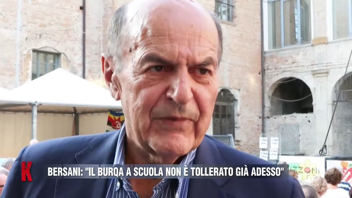 Pier Luigi Bersani a #Realpolitik: "Il burqa a scuola non è tollerato già adesso"