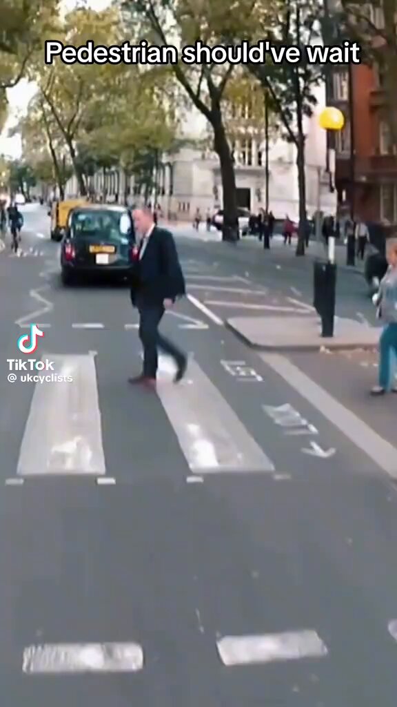 This classic never gets old!! Well done that man! Who’s sick of walking across crossings and seeing these entitled morons coming straight at you!!!!!!