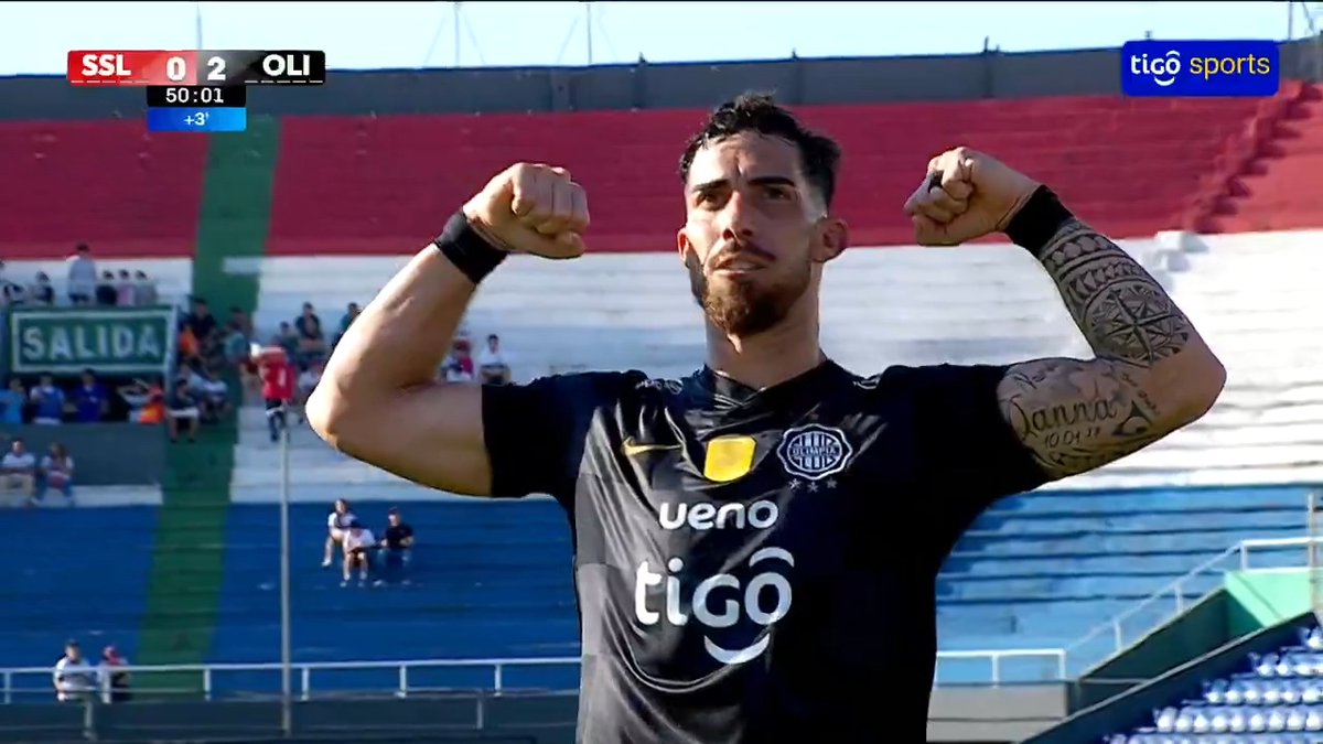 💪⚪️⚫️ ¡LLEGÓ SU MOMENTO! Gabriel Ávalos, de penal, anotó su primer gol con la casaca franjeada. 📺Tigo Sports ▶️Viví el #ClausuraAPF2026 en