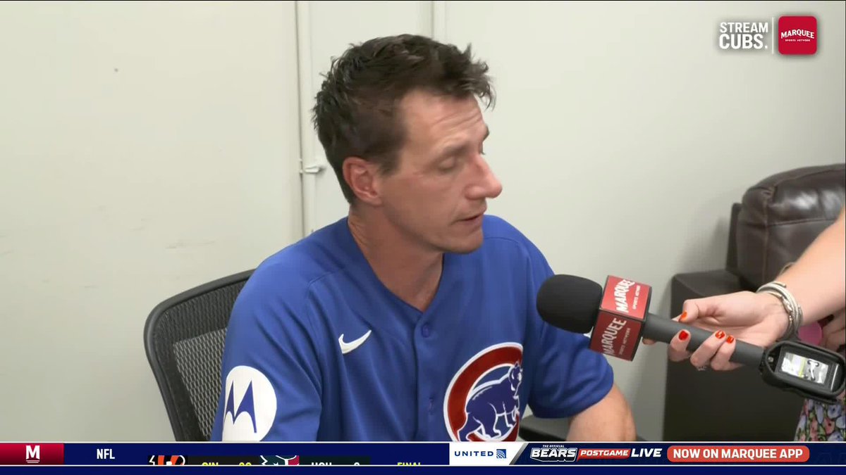 Craig Counsell provides an update on Alex Bregman, who exited today's game after being hit by a foul ball.