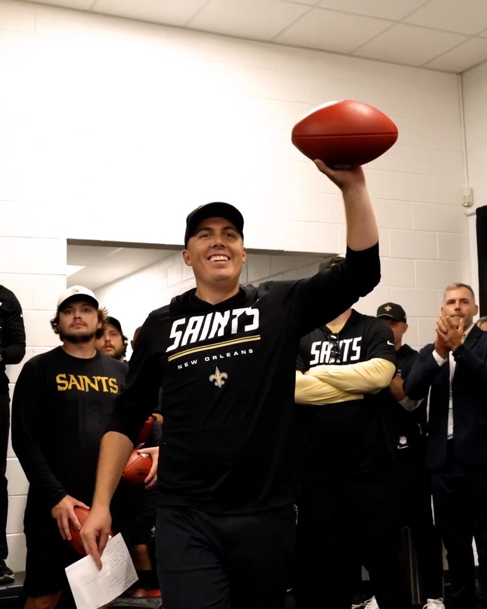 "Keep this thing going!" Coach Moore's locker room speech and GAME BALLS