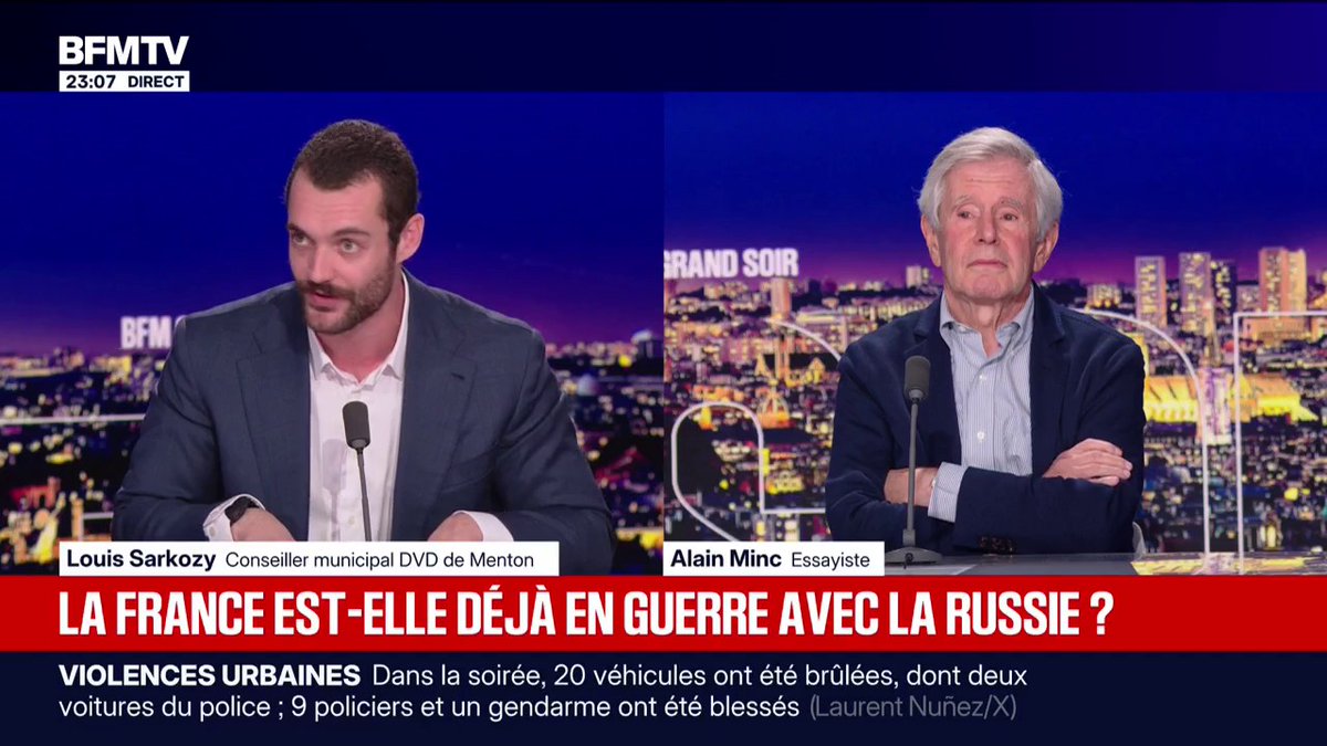 "L'international a toujours été le sujet d'Emmanuel Macron", analyse Louis Sarkozy, conseiller municipal DVD de Menton