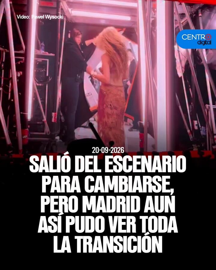 #ATENCION | Shakira salió del escenario para cambiarse, pero Madrid aun así pudo ver toda la transición en vivo y en HD a través de las pantallas gigantes de su concierto, revelando el secreto de su cambio de look express mientras estrenaba un espectacular vestuario árabe. Los detalles➡️