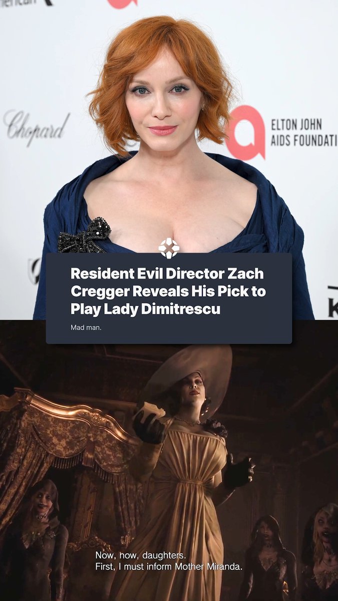 Resident Evil director Zach Cregger nominates Mad Men star Christina Hendricks to play Lady D if she's ever brought into live-action.