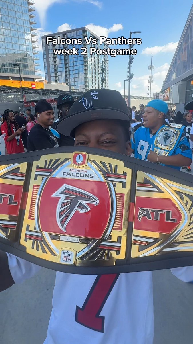 Falcons 0-2 and fans clocked out at halftime 😭 We caught up with fans after today’s game. “Rise Up” turned into get up and leave 😂