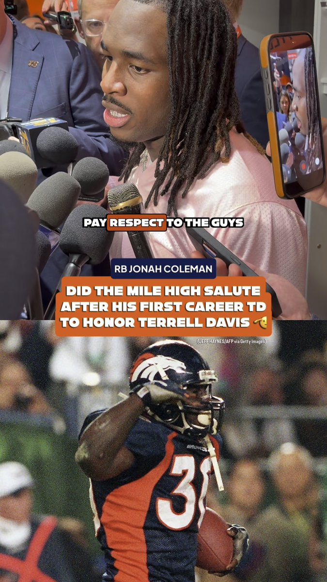 Unbelievable answer from Jonah Coleman and the reason why he did the Mile High Salute for his first TD He’s going to be an instant fan favorite. Coleman was meant to be a Bronco! 🧡💙 🎥 KOA 850 AM & 94.1 FM