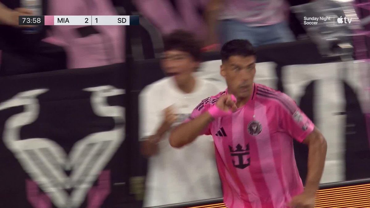 LUIS SUAREZ. WOW. MIAMI LEAD.