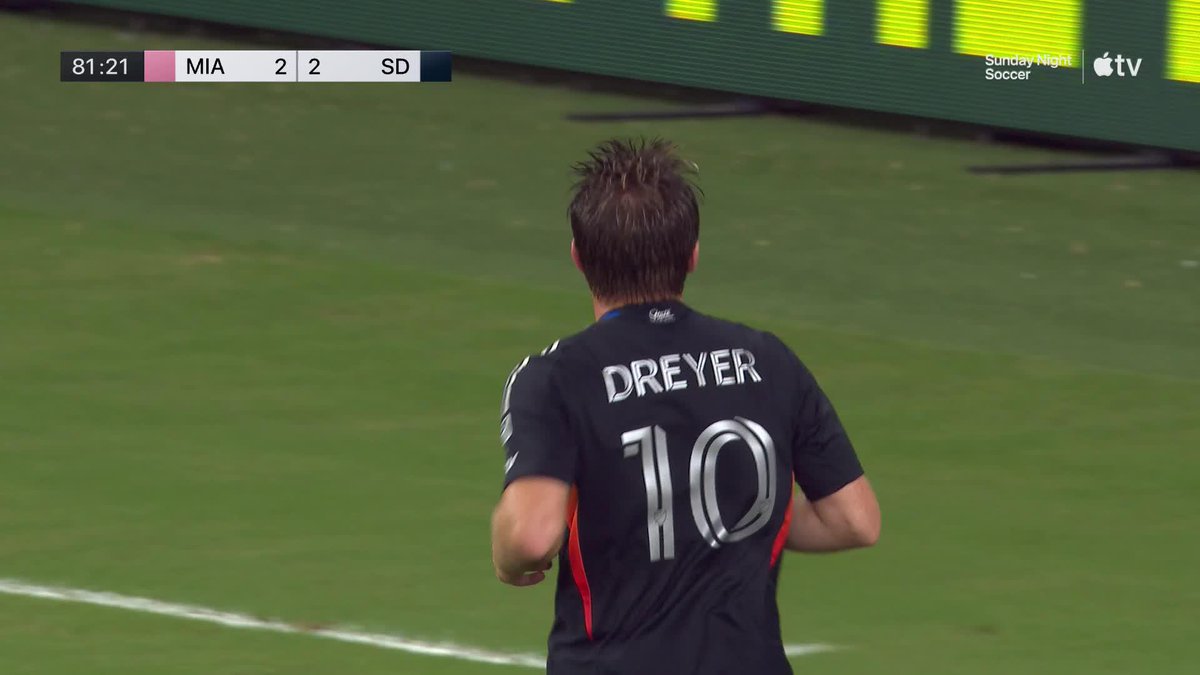 Anders Dreyer has his brace and San Diego FC are level again! 2-2.