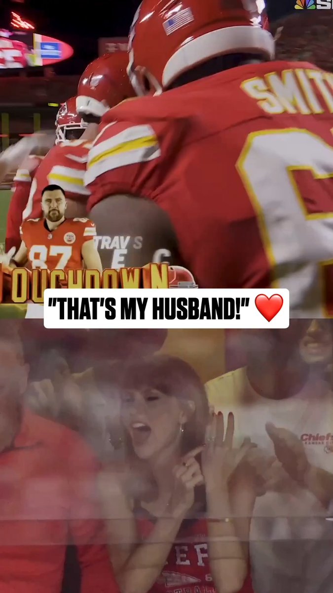 .Taylor Swift is a proud wife after Travis Kelce's TD ❤️ INDvsKC on NBC/Peacock Stream on NFL+