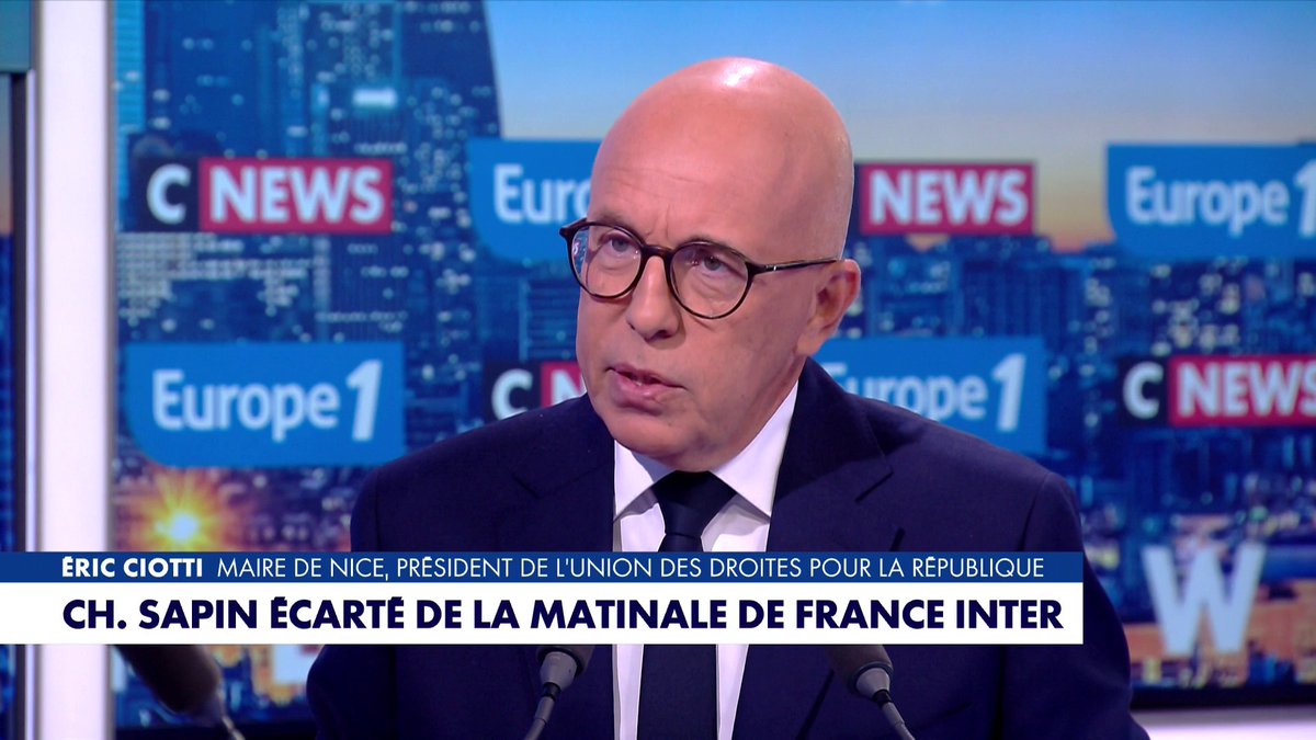 Charles Sapin : «Ce qu’il s’est passé est une honte absolue, une tache pour la République», déplore Éric Ciotti, président de l’UDR et maire de Nice, dans #LaGrandeInterview Toute l'info est à retrouver sur