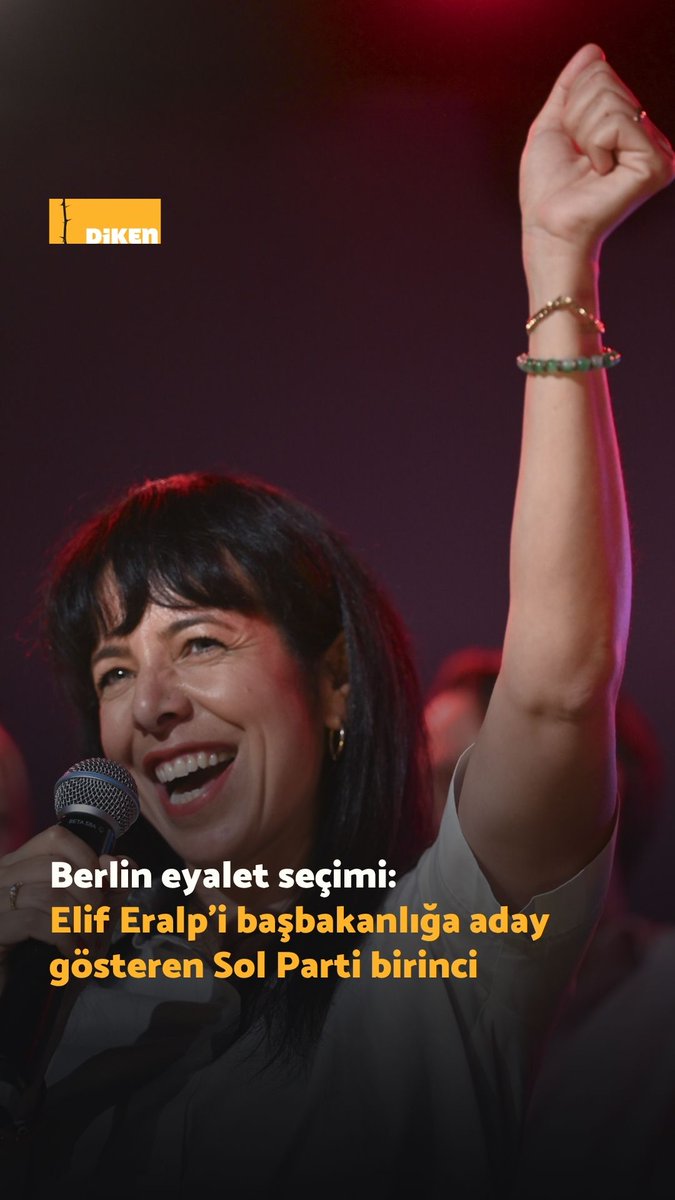Almanya’da Berlin eyalet meclisi seçimlerinde Sol Parti yüzde 25,7 oy alarak birinci oldu. Resmi sonuçlara göre Elif Eralp’i eyalet başbakan adayı gösteren Sol Parti, 2023 seçimlerine kıyasla oylarını 13,4 puan artırarak yüzde 25,7’ye yükseltti.