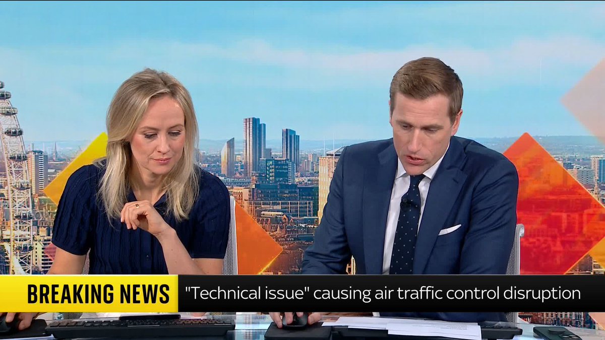 BREAKING: Flights disrupted in Scotland and Northern England because of a "technical issue" A NATS spokesperson said: “Engineers are on site investigating and working to resolve the issue." 📺 Sky 501, Virgin 602, Freeview 233 and YouTube