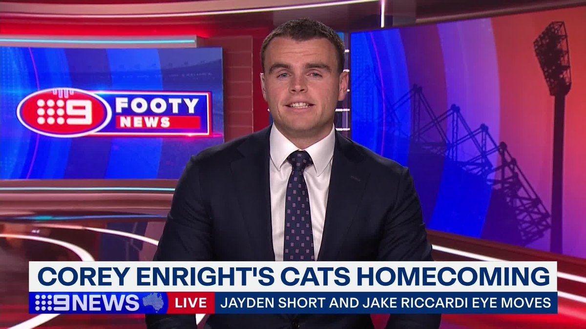 As it stands, GWS tall Jake Riccardi is firming to nominate Essendon as his next home, 9News' Owen Leonard reports 👇 #9WWOS #AFL