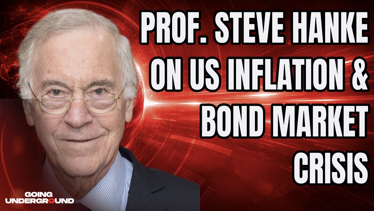 🚨NEW EPISODE OF GOING UNDERGROUND⚡️ Prof. Steve Hanke: ‘Trump is TRAPPED in Inflation Crisis’ Warns to STAY AWAY from the US Bond Market Why is there no escape in sight for Trump from rising inflation? How has the war on Iran added fuel to the fire of the US' economic woes? Why does China's Xi Jinping hold the cards against the US? All this and more on this episode of Going Underground with Steve Hanke