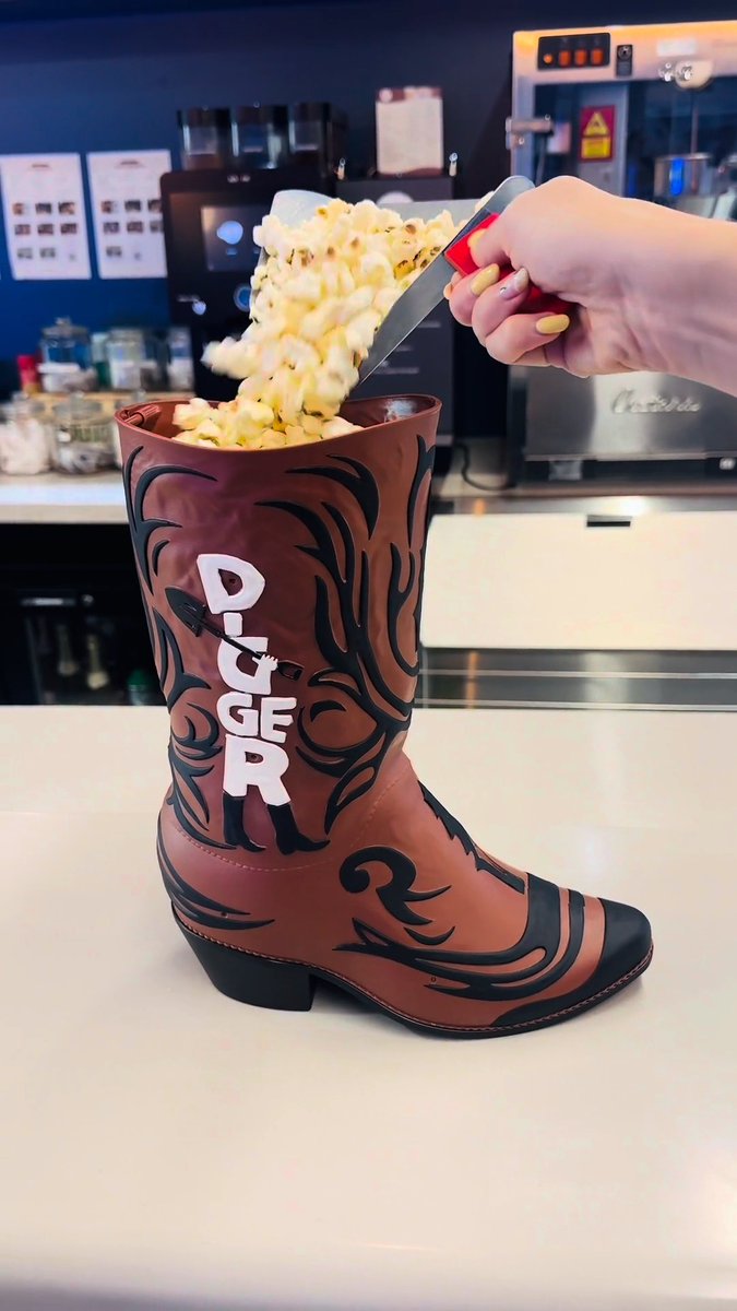 The DIGGER Boot Popcorn Bucket is digging its way to ODEON.🍿 #DIGGERMerch #ComingSoon
