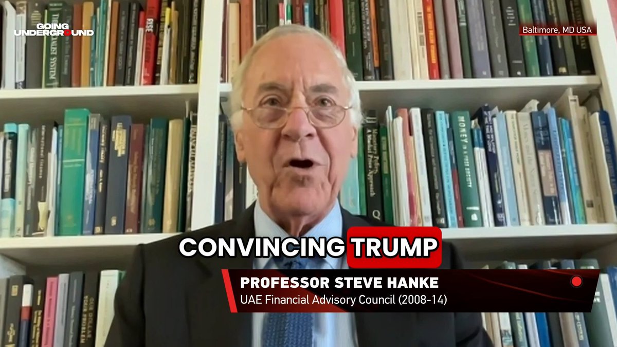 Prof. Steve Hanke: ‘Netanyahu & the new Mossad Chief took Donald Trump to the CLEANERS by convincing him to start the war on Iran.’ ‘What caused the war is Netanyahu convincing Trump that he should go to war, when Trump’s own intelligence people as well as the Secretary of State told him ‘no go’, and the former head of Mossad said ‘no go, this is not going to work.’ You had the new head of Mossad and Netanyahu, who basically took Trump to the cleaners, and he went to war.’ —Steve Hanke on the latest episode of Going Underground Watch the full interview 👇