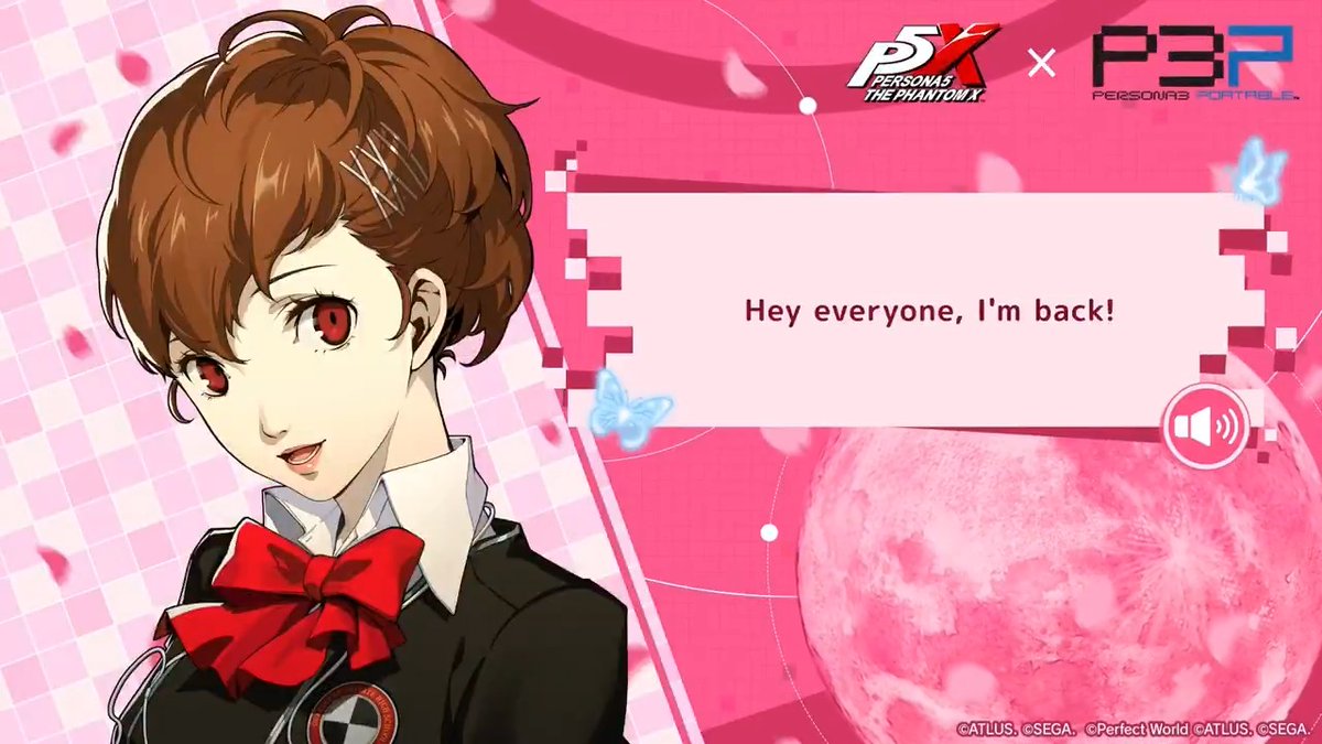 / P5X × P3P Special Event Commemoration Video Message from Kotone Shiomi! 🎥 \ To celebrate the P3P × P5X Special Event, we received a special message from P3P female protagonist Kotone Shiomi (VA: #MarinaInoue) , who will be joining P5X! ✨ Get ready for the special event, coming to P5X on Sep 24! #P5XEN #P3P #KotoneShiomi #P3PxP5X