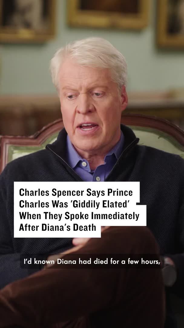 In an exclusive interview with PEOPLE, #CharlesSpencer recalls learning of #PrincessDiana’s death and speaking with #PrinceCharles shortly afterward, saying Charles was “giddily elated” during their conversation. He shares more about that moment in his upcoming memoir, 'Swan Song: Diana, My Sister.' Watch the full sit-down on the #PeopleApp. Watch more: