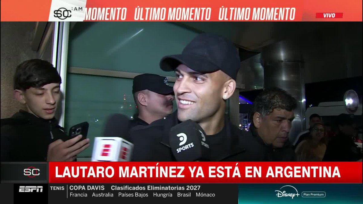 "GRACIAS Y EL PARTIDO DEL 6 VA A SER UN DÍA MUY EMOCIONANTE". De Lautaro Martínez para Leo Messi. Que despedida se nos viene... 🥹 📺 #SportsCenterAM | ESPN en el Plan Premium de #DisneyPlus