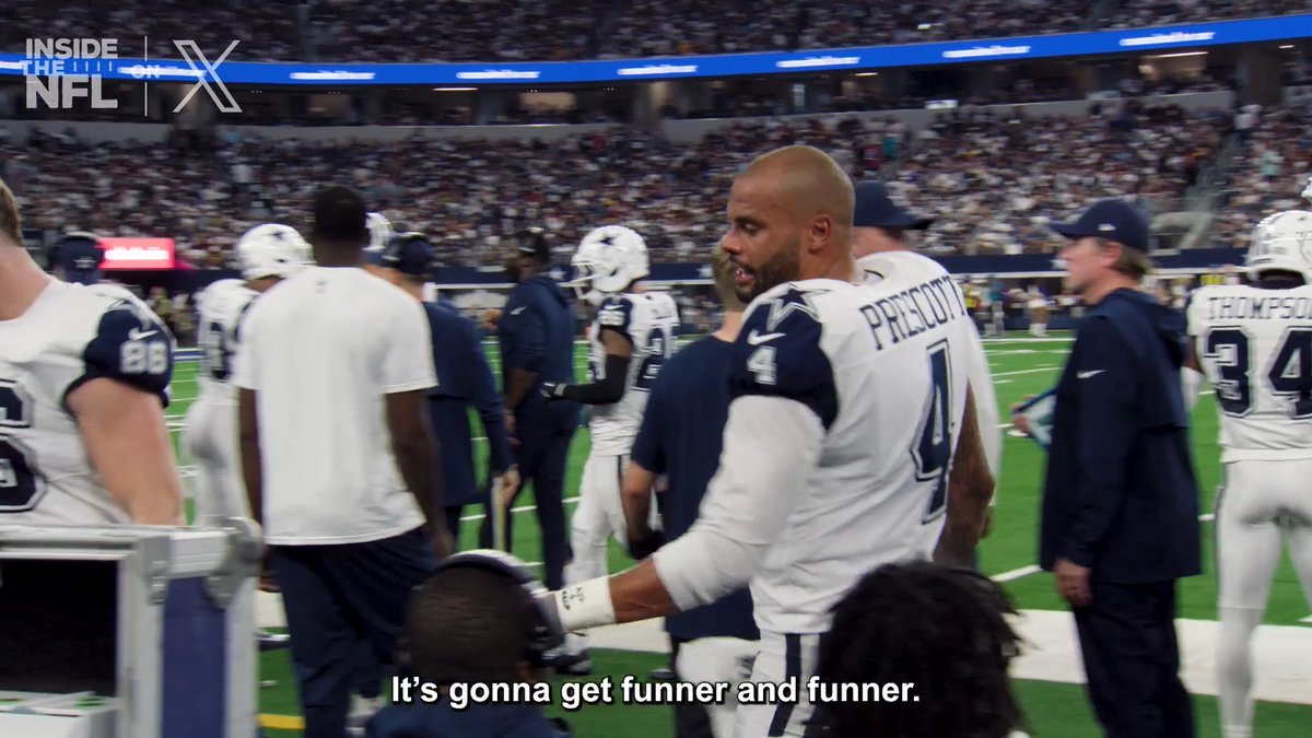 .Dak Prescott was in his bag yesterday 🗣️ Inside the NFL Week 2 Mic'd Up on X