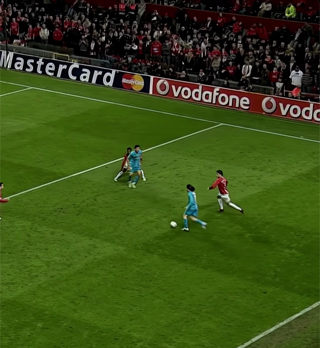20-year-old Messi against prime Manchester United in the UEFA Champions League semi-final 2008. But I'm meant to believe he wouldn't have survived in the premier League
