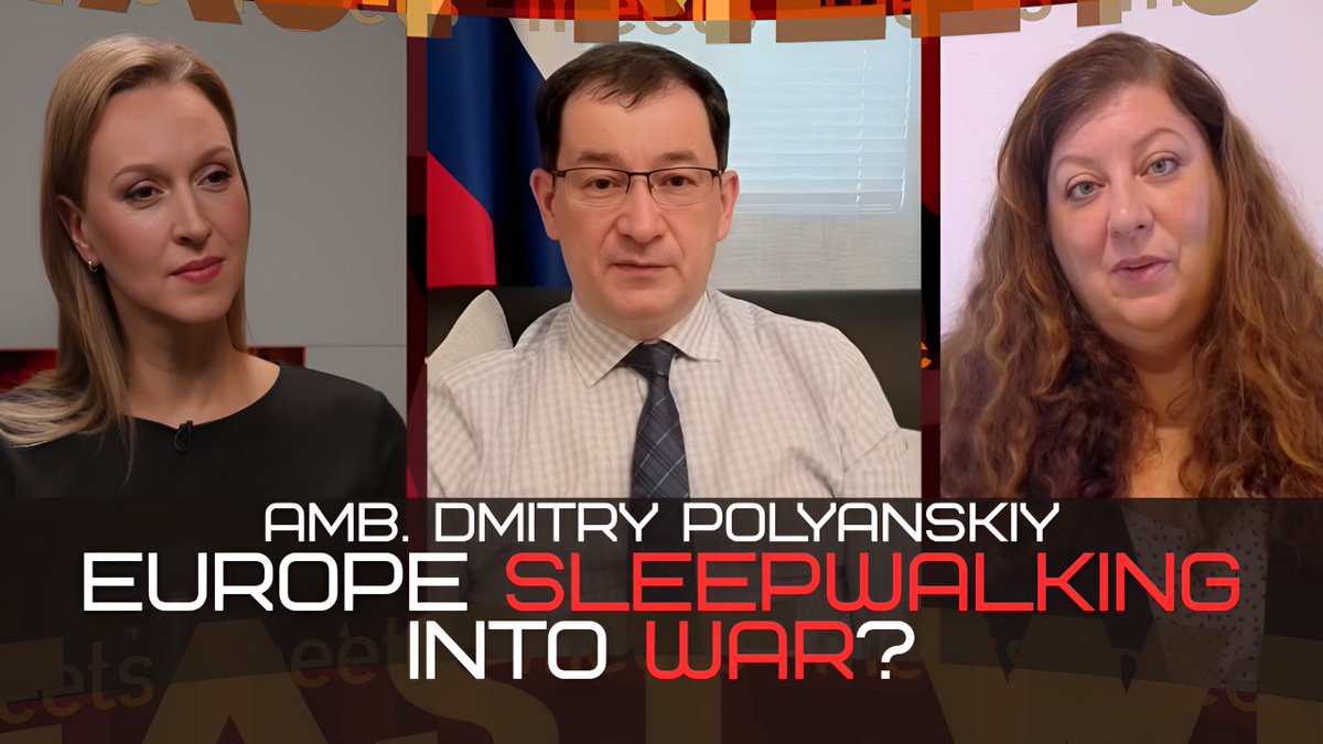 ‘This is absolutely WISHFUL THINKING and very dangerous illusions if European countries count on defeating Russia. They are just SLEEPWALKING their population into this very, very dangerous conflict’ Ambassador Dmitry Polyanskiy Dmitry Polyanskiy 🇺🇳 joins us in our new episode! Tune in to find out: 🎯 Why Moscow now has a ‘Department of European Problems’ 🎯 Why Europe doesn’t even have a Plan A for the Ukraine war — and which two steps could ensure a safer future 🎯 What’s behind Trump’s ‘mercurial’ style and ‘stick and carrot’ policy Is there any hope — or is it pure pragmatism? Or neither? WATCH NOW ⬇️