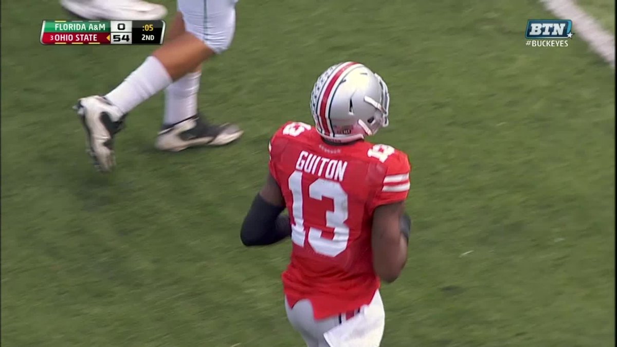 6️⃣ TD passes in the first half 🤯 #OTD in 2013, Kenny Guiton, now a Wisconsin Football assistant, put up a historic first 30 minutes in Ohio State Football's rout of Florida A&amp;M.
