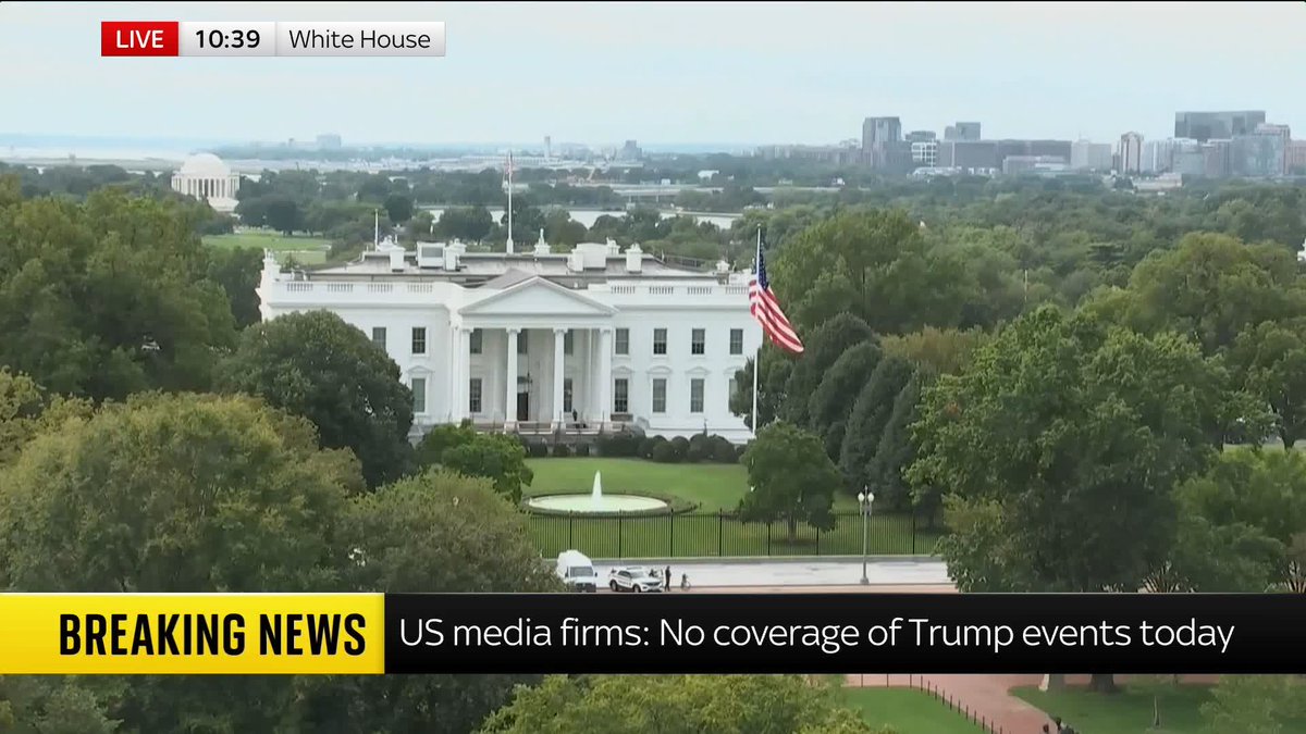 BREAKING: US broadcasters NBC, ABC, CBS, CNN and Fox have said they will not provide pool coverage of Donald Trump's events today. It comes after the president banned three major news outlets from the White House for "reporting fake news". Read more: