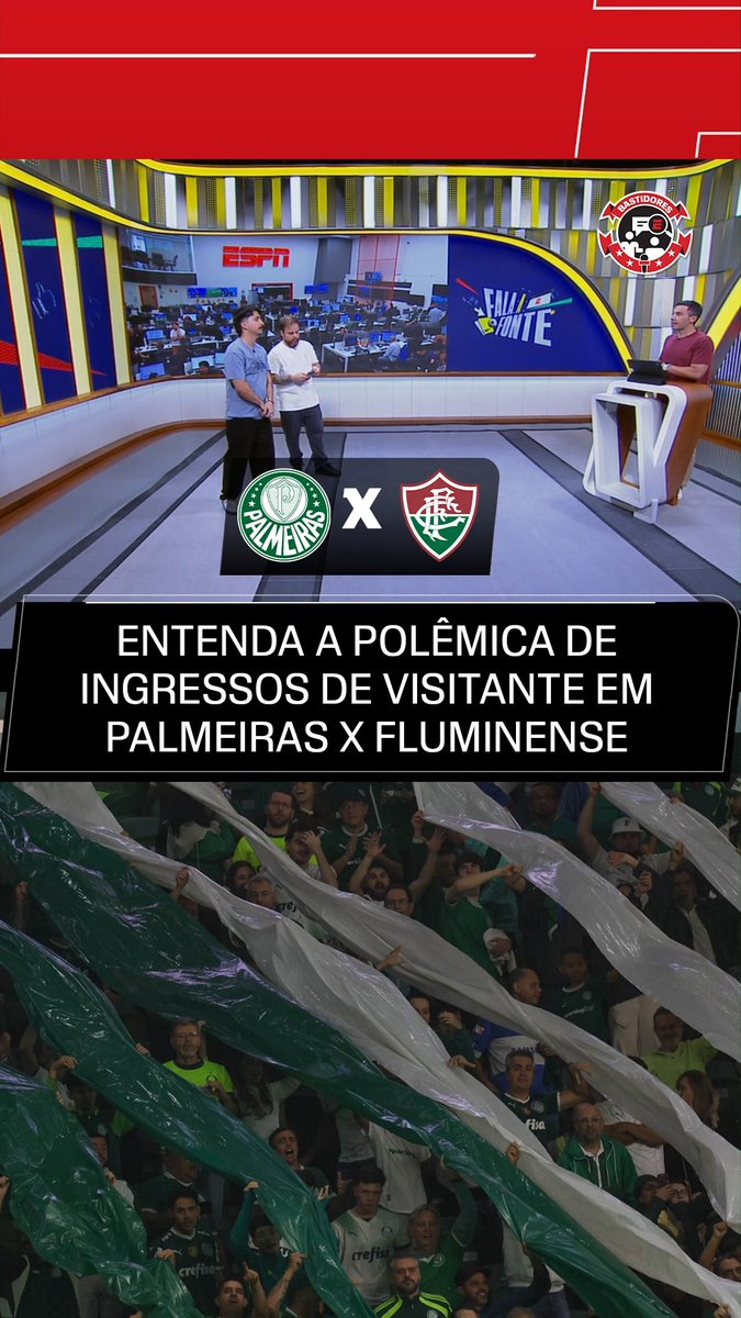 POLÊMICAS NA LIBERTADORES! No Fala a Fonte, nossa equipe te explica o que está acontecendo entre Fluminense e Palmeiras e a polêmica de ingressos para a torcida visitante no segundo jogo da semifinal da Conmebol Libertadores, com mando alviverde, e como isso pode refletir na partida no Maracanã! SAIBA TUDO dos bastidores da bola no Fala a Fonte, ao vivo no YouTube da ESPN Brasil, de segunda à sexta! #FalaFonte #LibertadoresNaESPN #Palmeiras #Fluminense