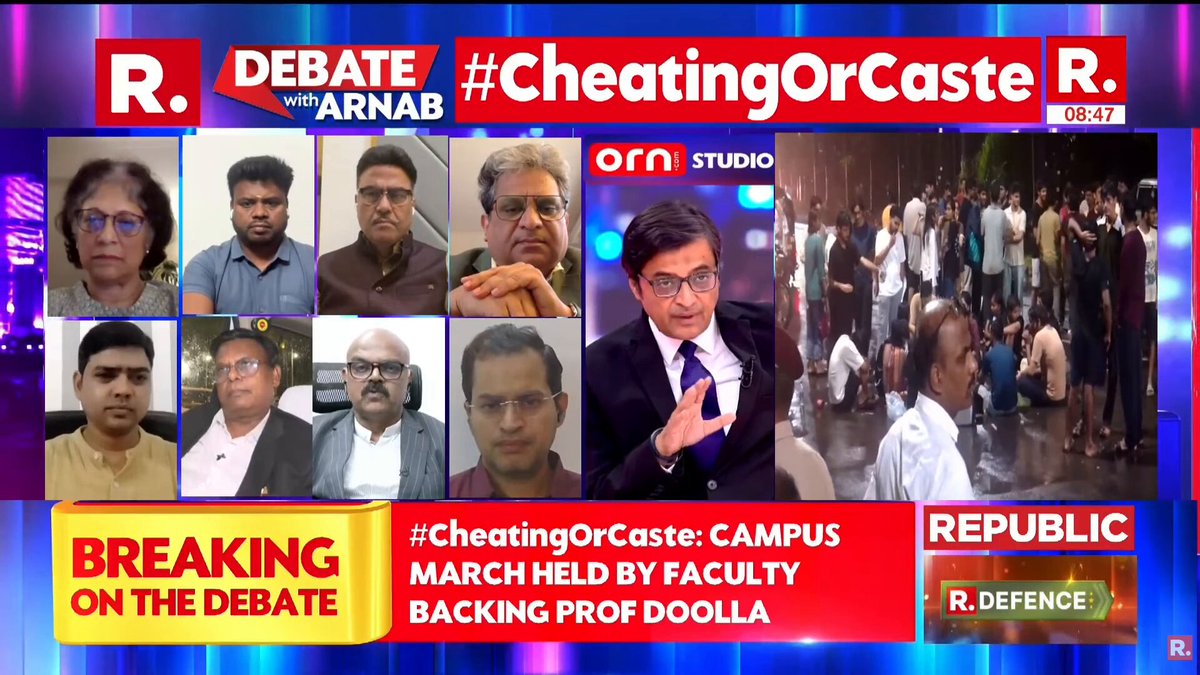 #CheatingOrCaste | “IIT has apologised on social media that we have accused the student of cheating, which has not been proven yet, but you have accepted that as truth and indulged in character assassination.”: Ganga Sahay Meena (Ganga Sahay Meena), Professor, JNU. Watch #DebateWithArnab now, on-air, and online. Tune in and fire in your comments: #IITBombay #IITBSuicideCase #SahilWakode #SuryanarayanaDoolla #ProfessorDoolla #SCSTAct #MumbaiCrimeBranch #IITBombayProtest #ChatGPTExamRow #ExamControversy #CasteDiscrimination #RepublicWorld