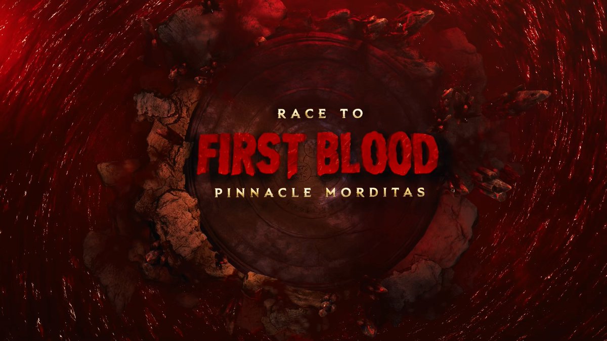 🩸 Introducing First Blood, the Season 5 Pinnacle Race! 🪓 Beginning October 1st, race to become the first to defeat Pinnacle Morditas solo in Normal or Hardcore and claim an Enraged Legend Supporter Pack. Everyone who logs in during the event will also earn the Blood Seeker title! Think you have what it takes to claim First Blood? 🏁 October 1–15 Full details: