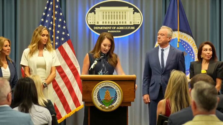 Brooke Rollins with RFK Jr standing next to her: "Today is a great day for animal welfare and a really bad day for anyone who wants to do animals harm"
