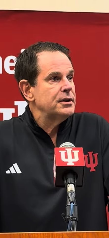 Here is the full comment from Curt Cignetti on Josh Hoover. “I’m glad he’s our quarterback.” #iufb